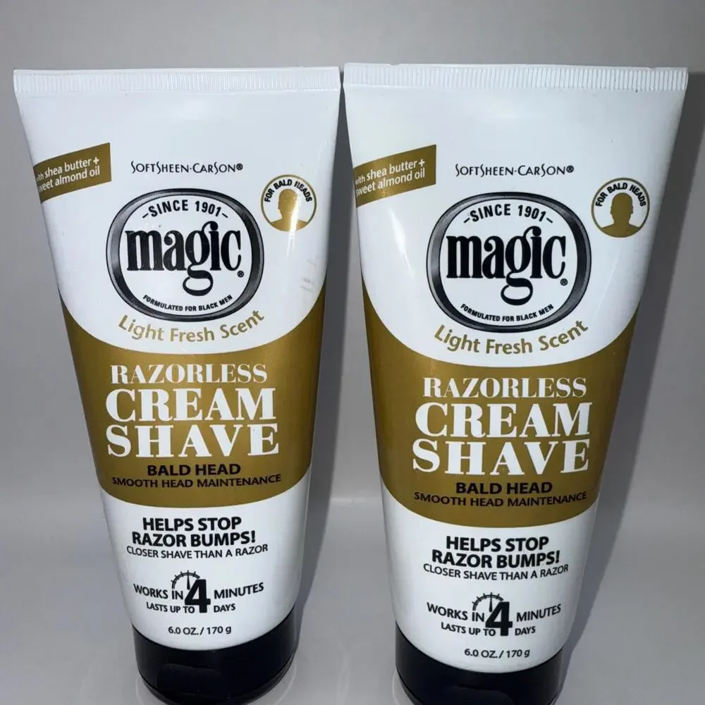 2x SoftSheen-Carson Magic Razorless Shaving Cream, Hair Removal Cream